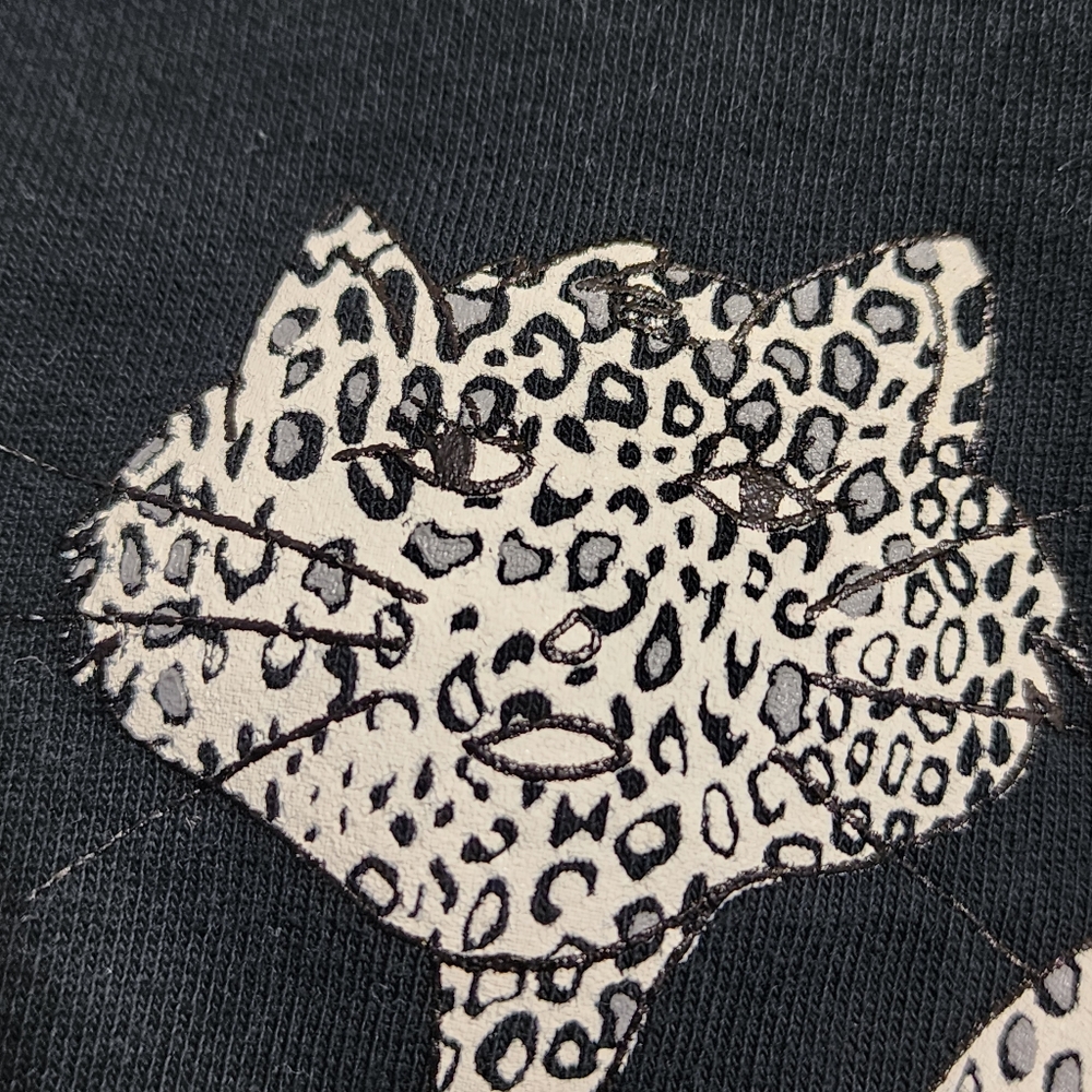 Vintage Moutain Lake cat print short sleeve maxi shirt dress woman's size medium - Picture 10 of 12